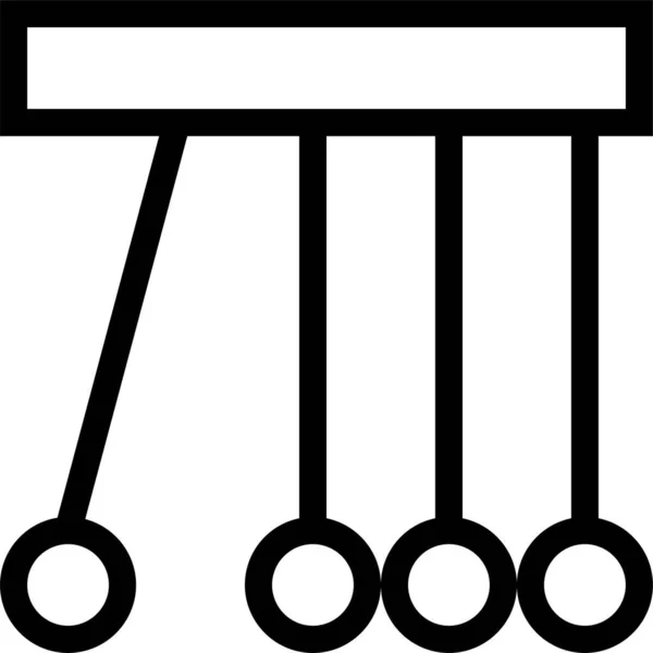 Значок Балансу Колиски Ліжечка Контурному Стилі — стоковий вектор
