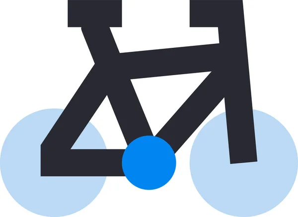 Μέσα Μαζικής Μεταφοράς Ποδήλατο Εικονίδιο — Διανυσματικό Αρχείο