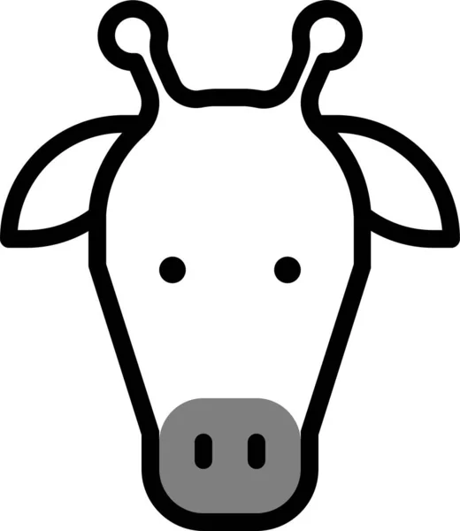 Animovaná Ikona Živočišné Fauny Kategorii Zvířat — Stockový vektor
