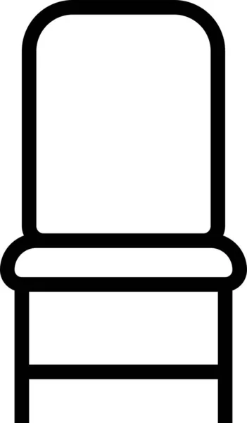 Furnishing Furniture High Chair Icon Outline Style — 图库矢量图片