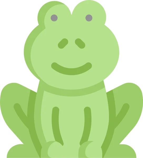 Animal Frog Naturaleza Icono Estilo Plano — Vector de stock