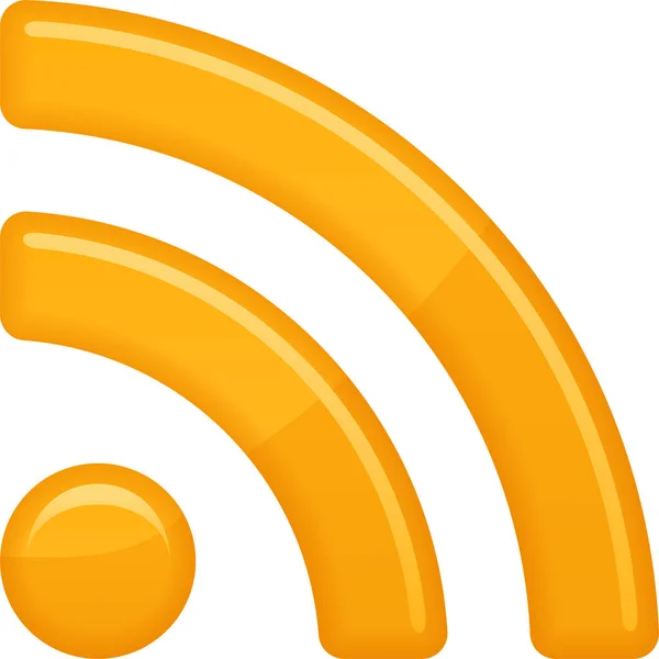 Media Rss Feed Icon Infrastructure Category — стоковый вектор