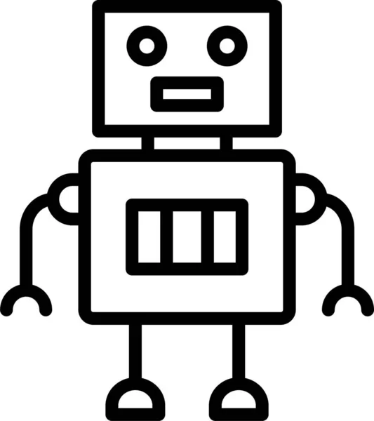 Икона Науки Робототехнике — стоковый вектор
