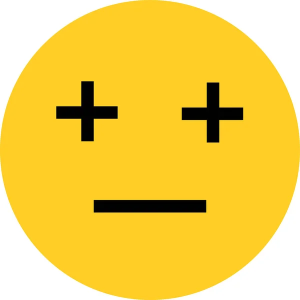 Emoji Ikon Esensial Emosi Dalam Gaya Datar - Stok Vektor