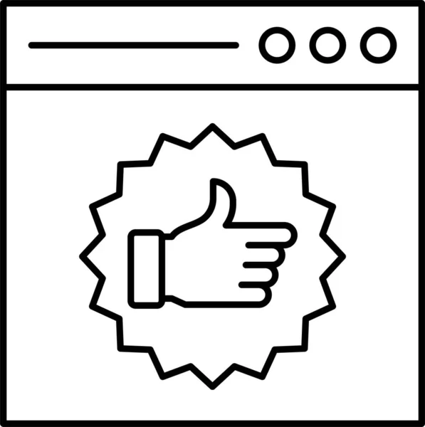 Sticker Label Web Icon — Stock Vector