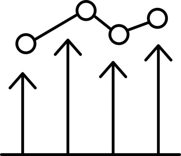 Gráfico Gráfico Analítico Icono — Archivo Imágenes Vectoriales