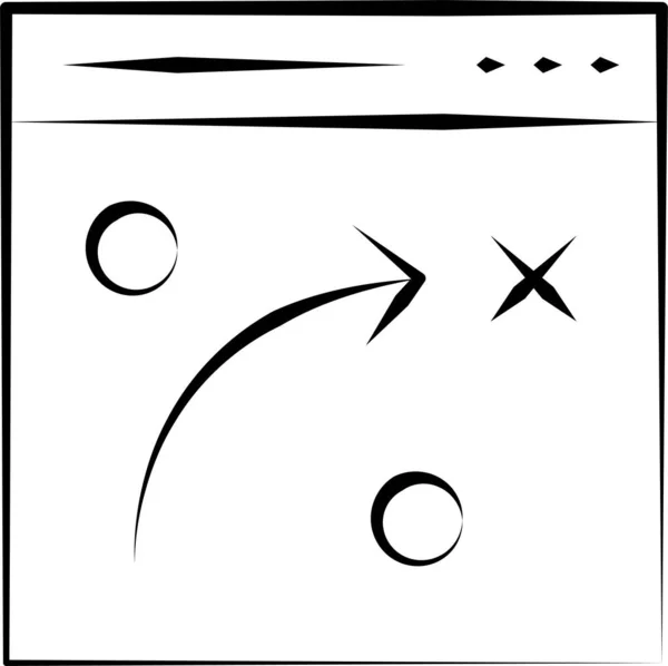 Иконка Файла Документации Стиле Handdrawn — стоковый вектор