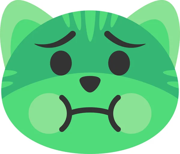 Cat Emoji Emotion Icon — 图库矢量图片