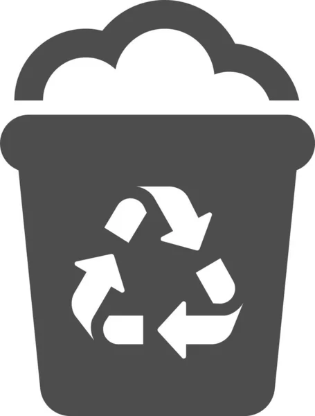 Recyclen Web Icoon Eenvoudige Illustratie — Stockvector