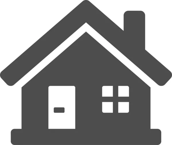 Home Icon Vector Style Flat Iconic Symbol Gray Color White —  Vetores de Stock