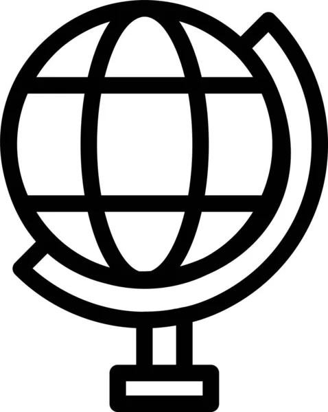 Earth Global Office Icon Outline Style — Stock vektor
