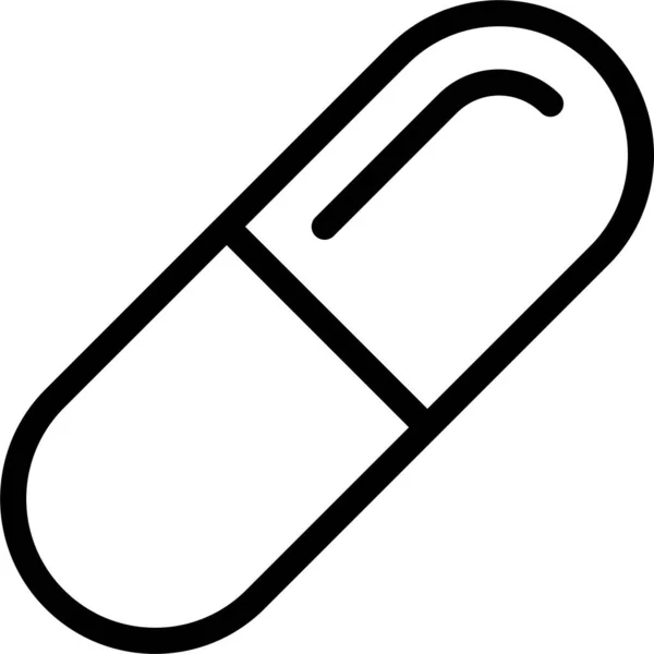 Drogas Medicina Farmácia Ícone Estilo Esboço — Vetor de Stock