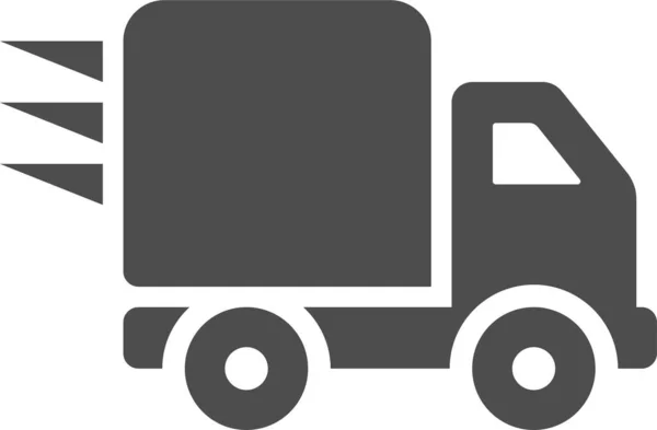 Camión Icono Web Ilustración Simple — Vector de stock