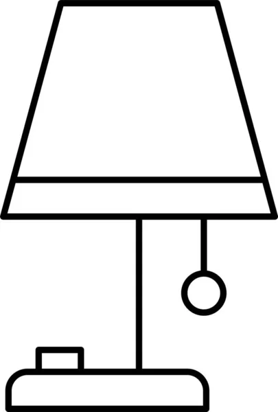 Helles Glühbirnen Symbol Umriss Stil — Stockvektor
