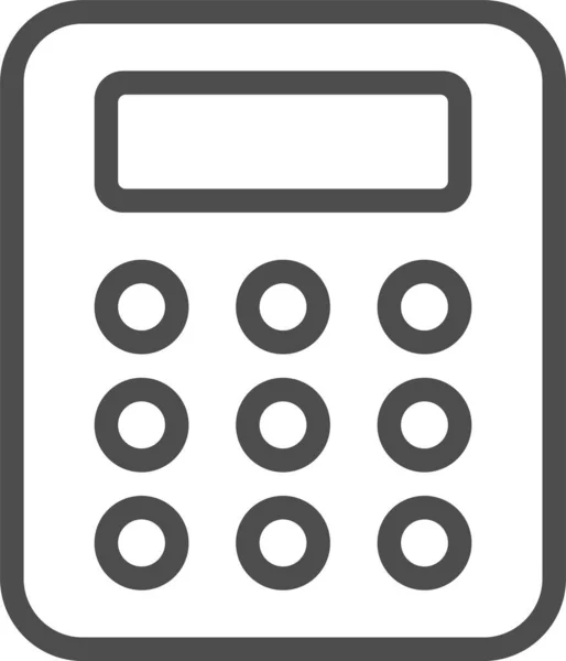 Calculadora Ícone Web Design Simples — Vetor de Stock