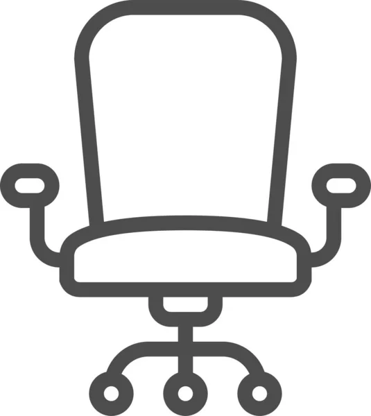 Stuhl Web Symbol Einfache Illustration — Stockvektor