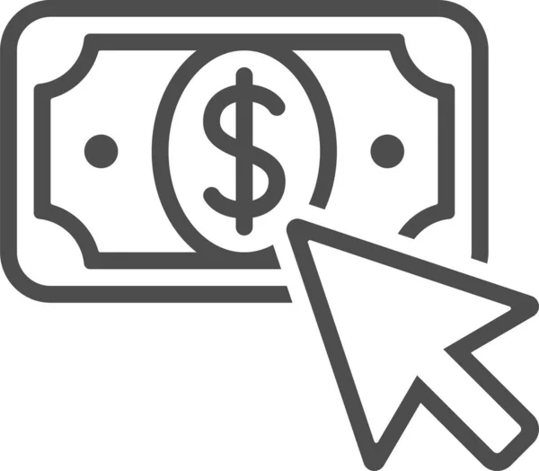 Een Dollar Web Icoon Eenvoudige Illustratie — Stockvector