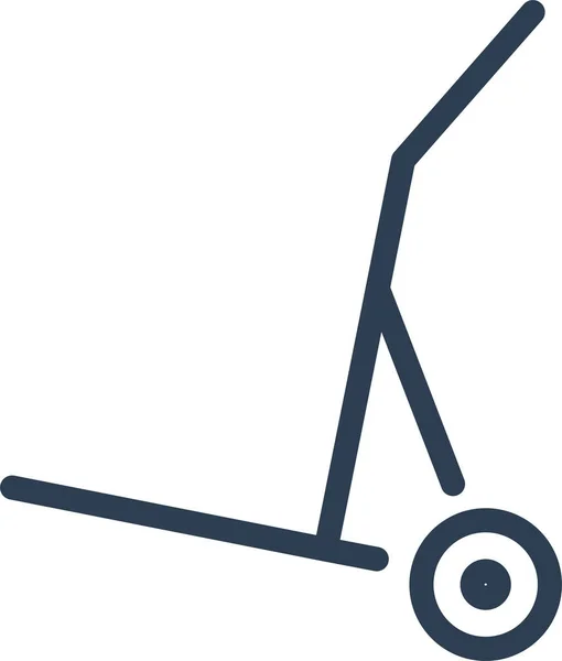 Delivery Hand Truck Logistics Icon — Stockvektor