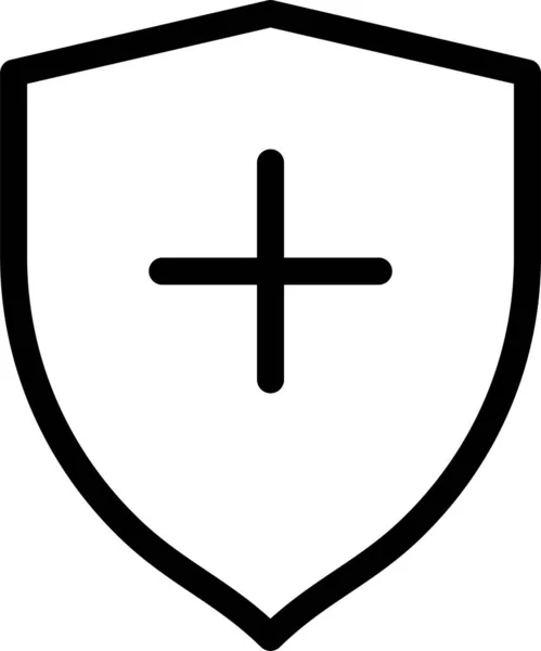 Medical Protection Safety Icon Outline Style — Vettoriale Stock