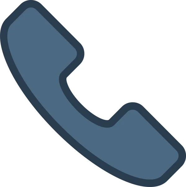 Anruf Icon Für Kommunikationstelefone Ausgefülltem Umriss — Stockvektor