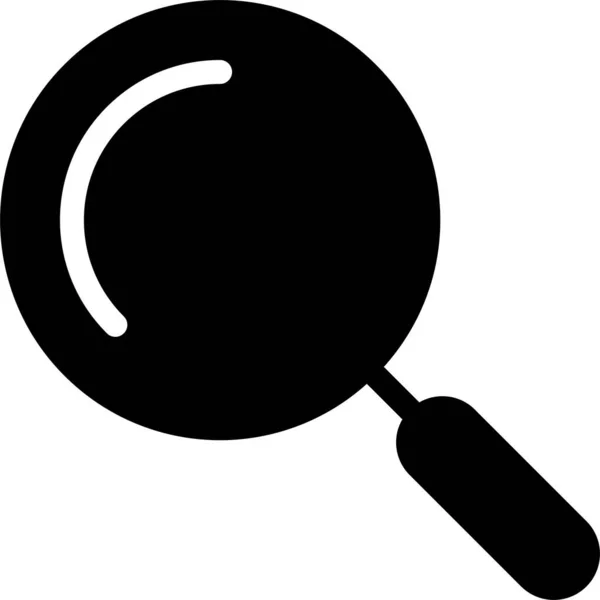 Browsing Find Magnifier Icon Solid Style — Vetor de Stock