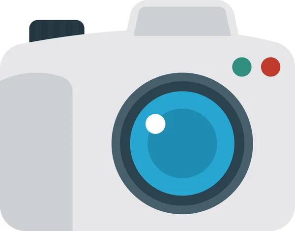 Camera Capture Photography Icon Flat Style —  Vetores de Stock