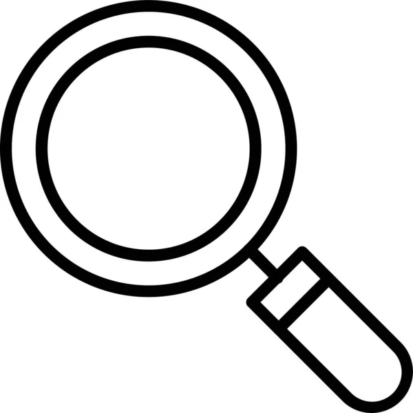 Magnifier Search View Icon Tourism Hotels Hospitality Category — 图库矢量图片