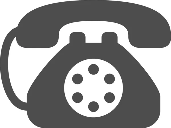 Telephone Web Icon Simple Design — Stock Vector