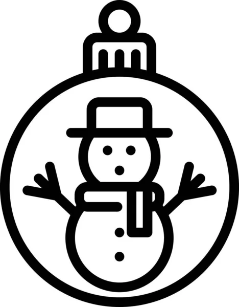 Célébration Boule Icône Noël Dans Catégorie Noël — Image vectorielle