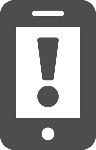 Alert Web Icon Simple Illustration — Stock Vector