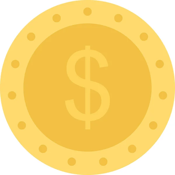 Coin Dollar Icône Finance Dans Catégorie Gestion Entreprise — Image vectorielle