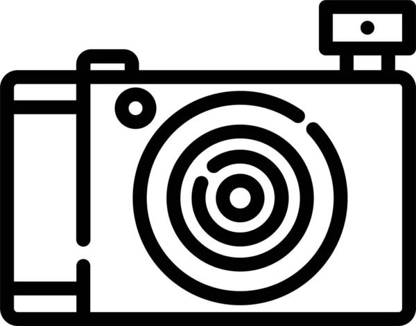 Cameraapparatuur Lenspictogram — Stockvector