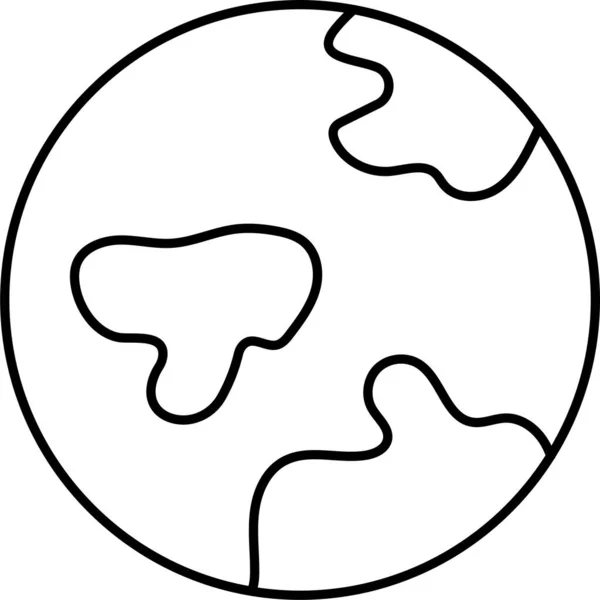 混合圏内の地球の休日の地図のアイコン — ストックベクタ