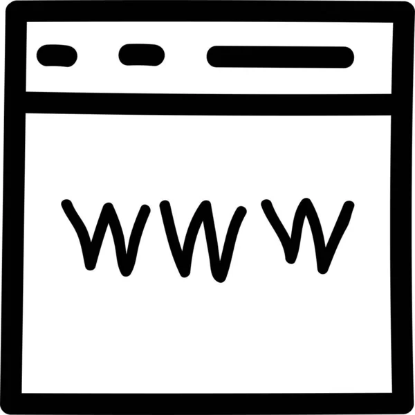 Schnitte Vorlage Web Icon Handgezeichneten Stil — Stockvektor