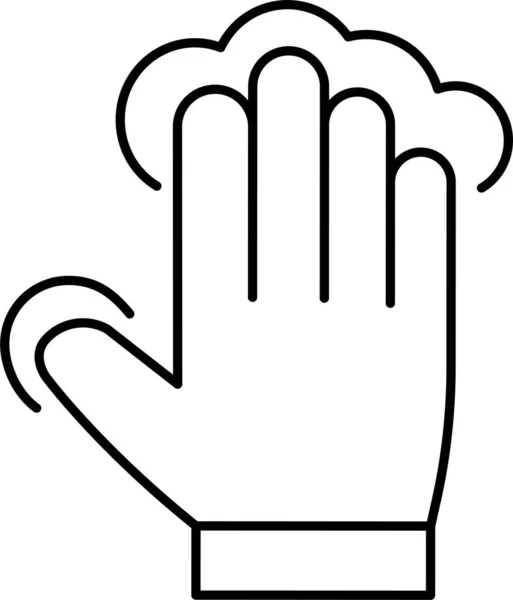 Pulsa Icono Del Grifo Categoría Touch Hand Gesture — Archivo Imágenes Vectoriales