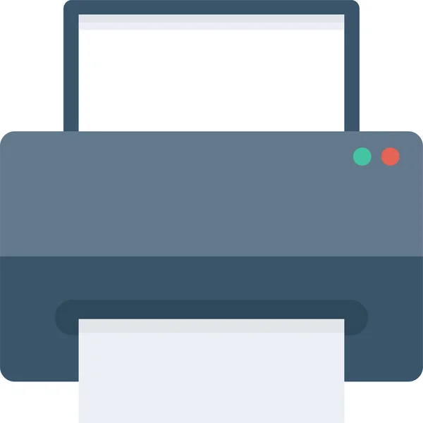 Cmyk Computer Computerprinter Icon Flachen Stil — Stockvektor