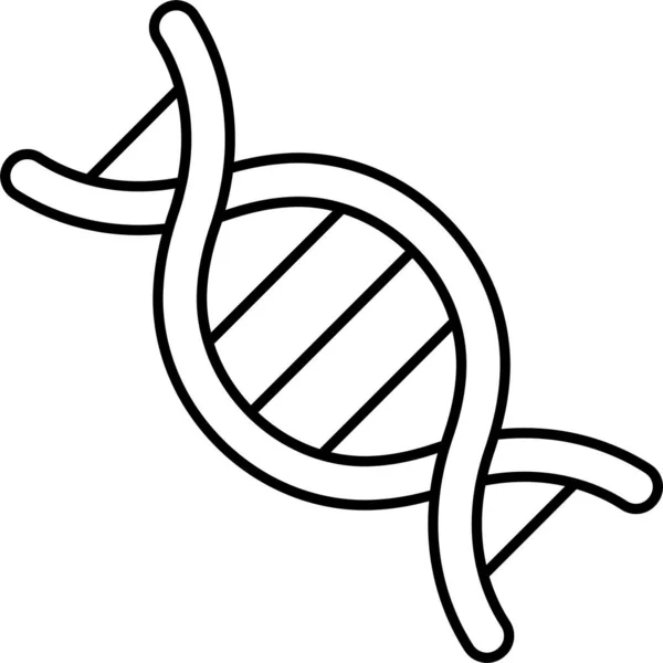 Dna Genetik Bilim Simgesi — Stok Vektör