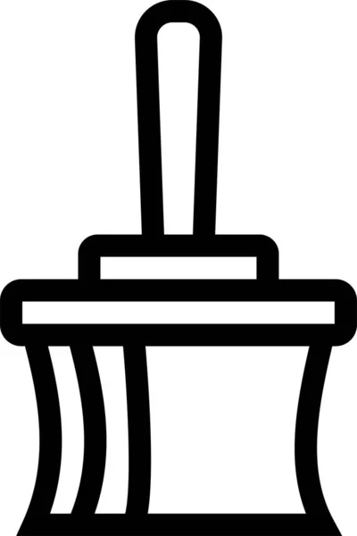 Значок Художньої Пензликової Фарби Стилі Контур — стоковий вектор