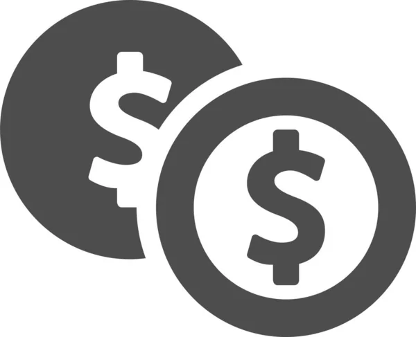 Pieniądze Ikona Web Prosta Konstrukcja — Wektor stockowy