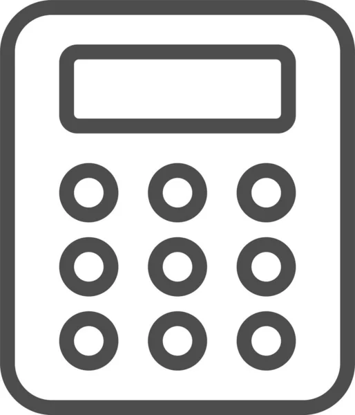Kalkulačka Webová Ikona Jednoduchý Design Vektorová Grafika
