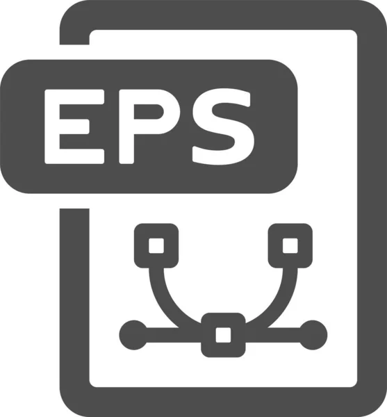 Eps File Format Icon Vector Illustration — 图库矢量图片