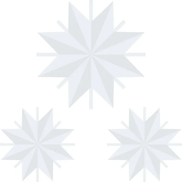 Schneeflocke Web Symbol Einfache Illustration — Stockvektor