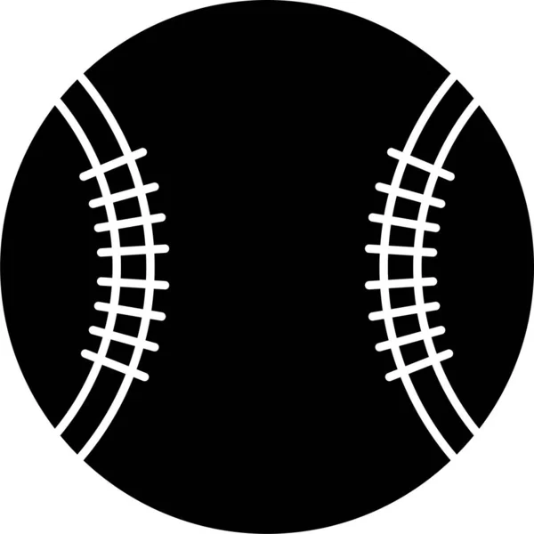Ball Game Play Icon Solid Style — 스톡 벡터