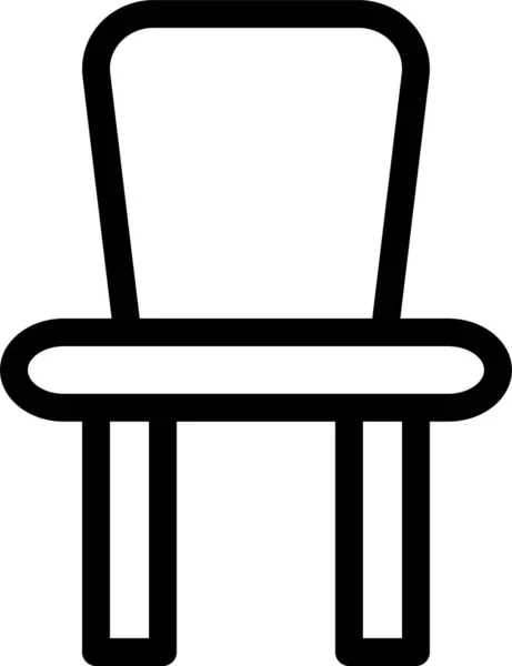Ícone Mobiliário Médico Cadeira Estilo Esboço —  Vetores de Stock