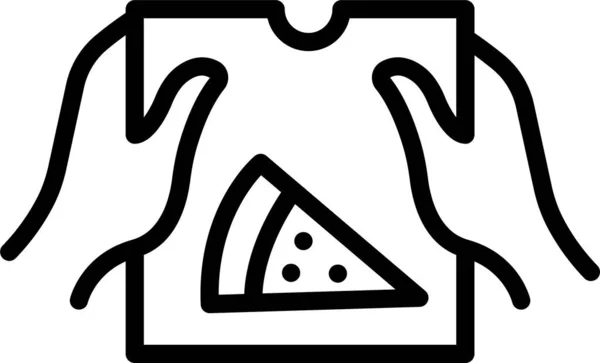 Иконка Доставки Продуктов Питания Стиле Наброска — стоковый вектор