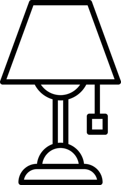 Bulb Electric Lamp Icon — Stock Vector