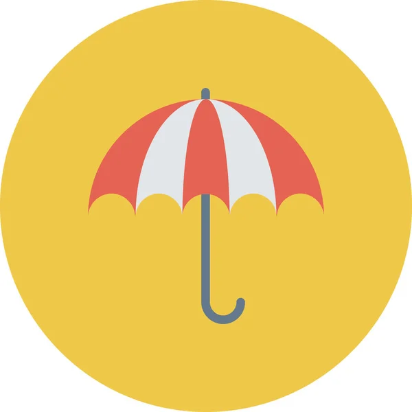 Insurance Protection Rain Icon Flat Style — Stock Vector