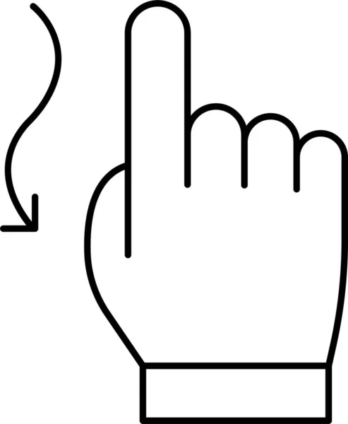 Click Swipe Icon Touch Hand Gesture Category —  Vetores de Stock