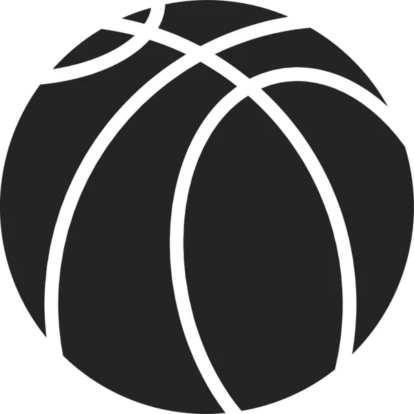 Bola Cesta Ícone Basquete Categoria Futebol Futebol —  Vetores de Stock