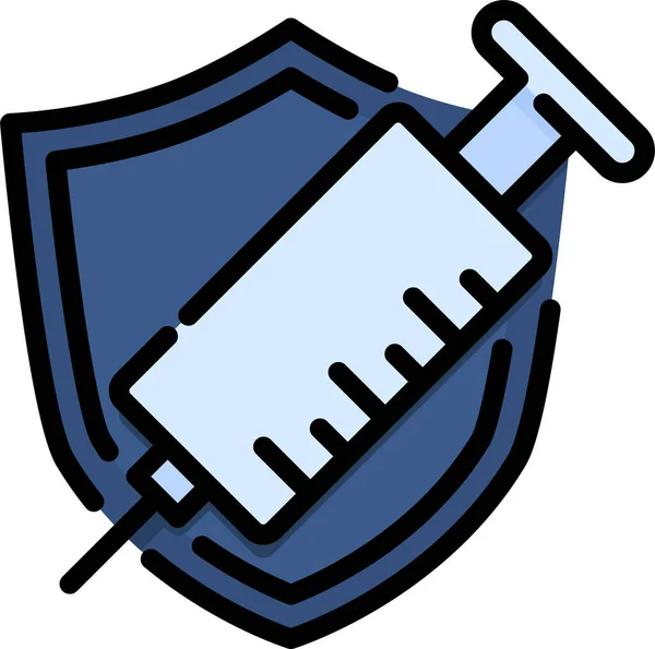 Health Medical Protection Icon — Vetor de Stock